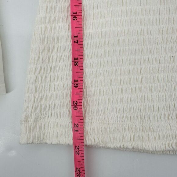 Anthropologie Smocked Bell-Sleeve Top Shirt Ivory Women’s Size Extra Small - Picture 11 of 12
